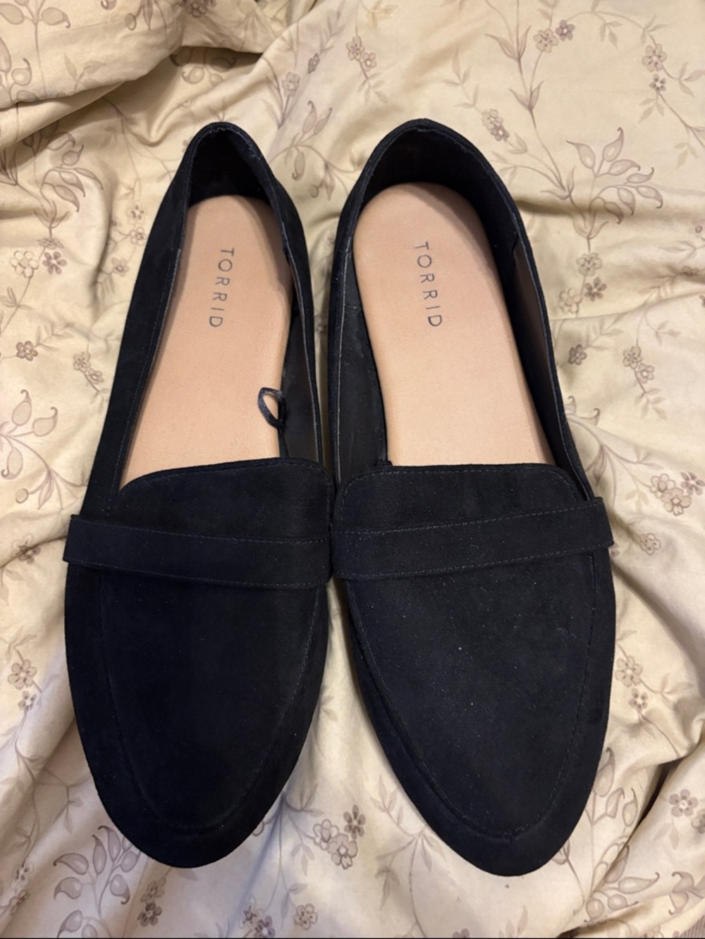 Torrid Black Suede Penny Loafers